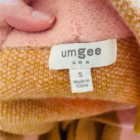 UMGEE Pink & Mustard Buffalo Plaid Long Cardigan - Picture 6 of 12